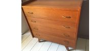 Commode vintage scandinave pieds compas 