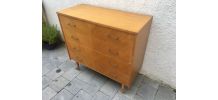 Commode vintage scandinave joli bois blond 