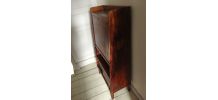 secrétaire vintage scandinave pieds compas, bureau 
