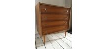 Commode vintage scandinave pieds fuseaux 