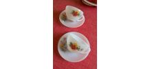 2 TASSES A THE + SOUCOUPES 
