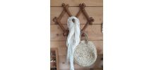 Porte manteaux mural pliable en bois 