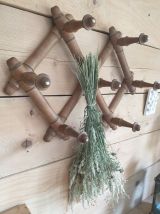 Porte manteaux mural pliable en bois 