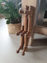 Porte manteaux mural pliable en bois 