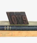 LOVE Lettres d'Imprimerie en Bois / Impression Typographique