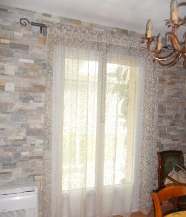 LOT 2 Tringles  fer forge + rideaux
