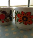 2 déjeuner café, thé ou chocolat belle qualité vintage