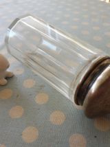 Saupoudreuse verre et métal argenté