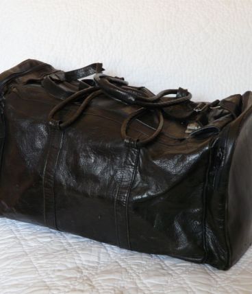 sac voyage vintage cuir