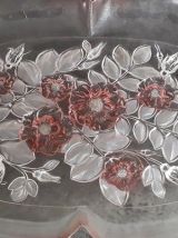 Service plat et verres vintage