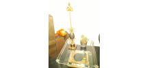 Lampe ananas bronze 