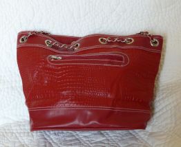 Sac à main vintage rouge