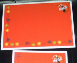 Lot de 2 CARTES VOEUX COCA COLA NOEL 