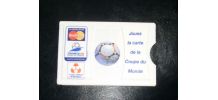 PORTE CARTE CREDIT COUPE DU MONDE DE FOOTBALL 1998.