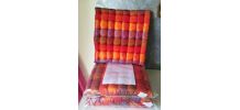 Lot de 4 Galettes de chaises en taffetas NEUVES