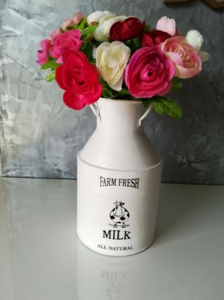 Pot à lait relooké