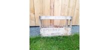 Caisse à bouteilles en bois. 