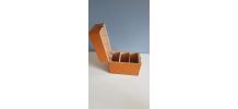 boite en bois vernis, classeur de fiches