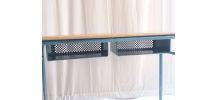 BUREAU VINTAGE A 2 CASIERS METAL