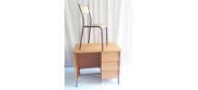 BUREAU VINTAGE A 3 TIROIRS