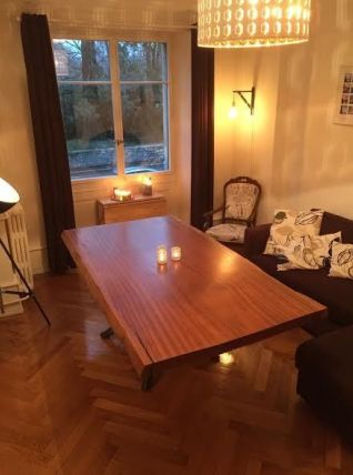 Table Ebeniste Acajou Massif