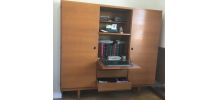 Armoire penderie secrétaire commode vintage années 50-60 