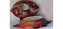 poisson céramique vintage