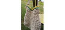 Petit cabas crocheté rectagulaire