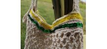 Petit cabas crocheté rectagulaire