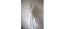 Robe en dentelle victorien/edwardien hippie vintage 70's