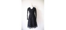 Robe chic de soirée en résille et tulle vintage 50's 60's