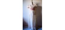 Longue robe hippie bohème romantique fleurie vintage 60's 70