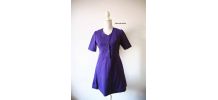 Mini robe violette Mod GoGo Twiggy sixties vintage 60's