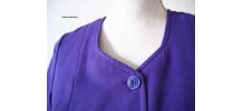 Mini robe violette Mod GoGo Twiggy sixties vintage 60's