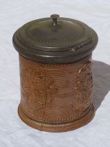 pot  a tabac  ancien en grès