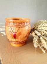 Petit cache pot en osier 