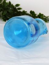Broc à eau pichet en verre bleu