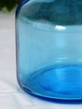 Broc à eau pichet en verre bleu