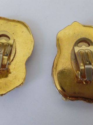 boucles d'oreille clips vintage