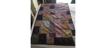 Tenture indienne artisanale en patchwork
