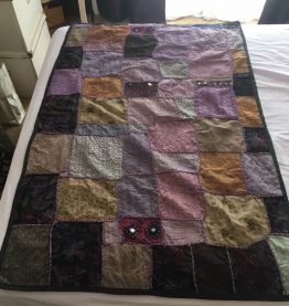 Tenture indienne artisanale en patchwork