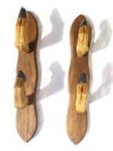 patères patte  de  chevreuil , Porte fusil , vintage