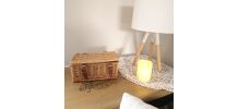 Petit panier en osier "esprit pic nic" 