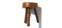 Tabouret de traite tripode , ancien
