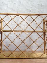 Etagère vintage en rotin
