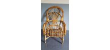 fauteuil enfant rotin vintage 2-8 ans