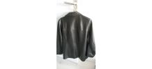 Veste cuir couleur noir longueur 70 cm