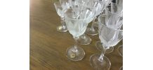 Verres cristal JC Durand France Modèle Florence 