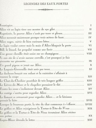 Gravure signée G. GIANNINI Alice au Pays des Merveilles