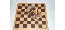 jeu échec en bois